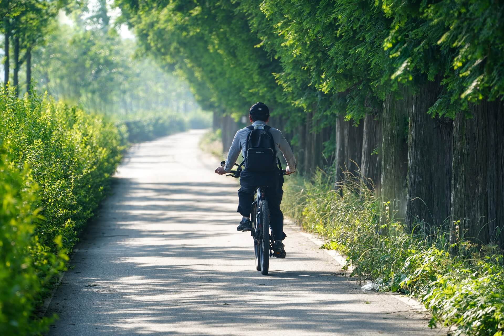 Dos ciclistas cruzando una montaña rodeados de naturaleza, destacando la aventura y rendimiento de las bicicletas Fire Bird